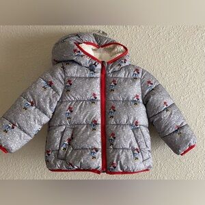 Gap Kids Minnie Mouse Sherpa Lined Jacket